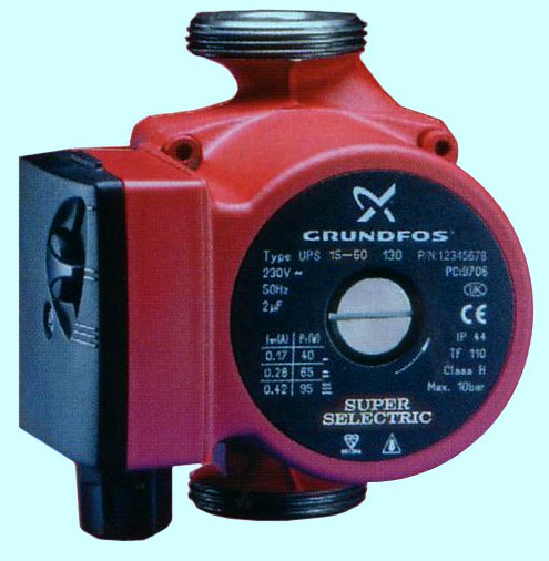 Grundfos UPS 15-60 Super Selectric Bare Pump - DISCONTINUED 